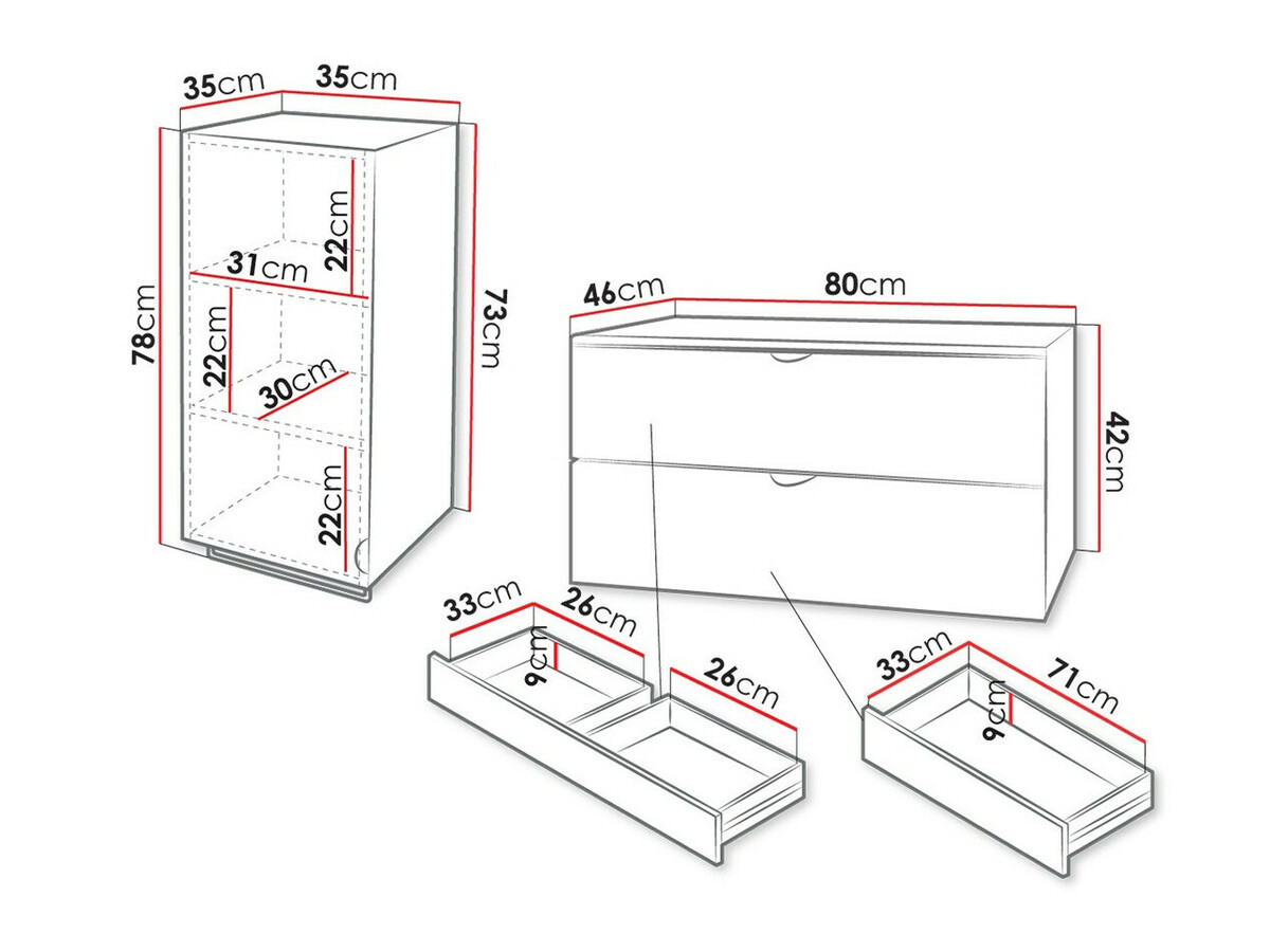 Badkamerset Fenenou 105 (Zwart)