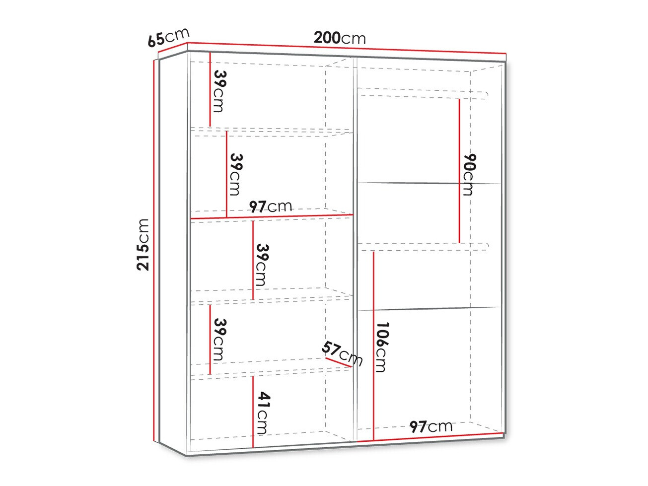 Kledingkast Honolulu 229