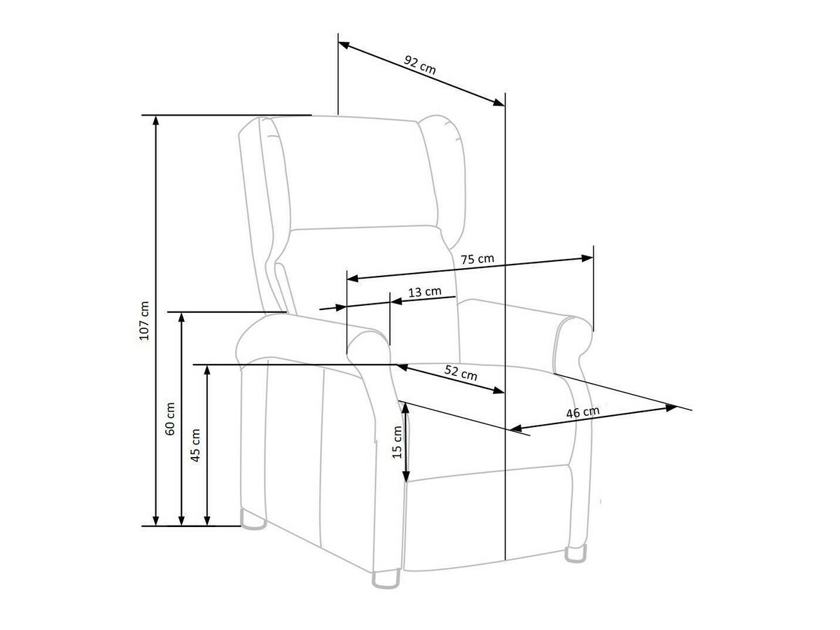 Relaxfauteuil Houston 878 (Crème)