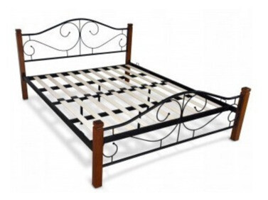 Bed Houston 574 (Wit + Zwart)