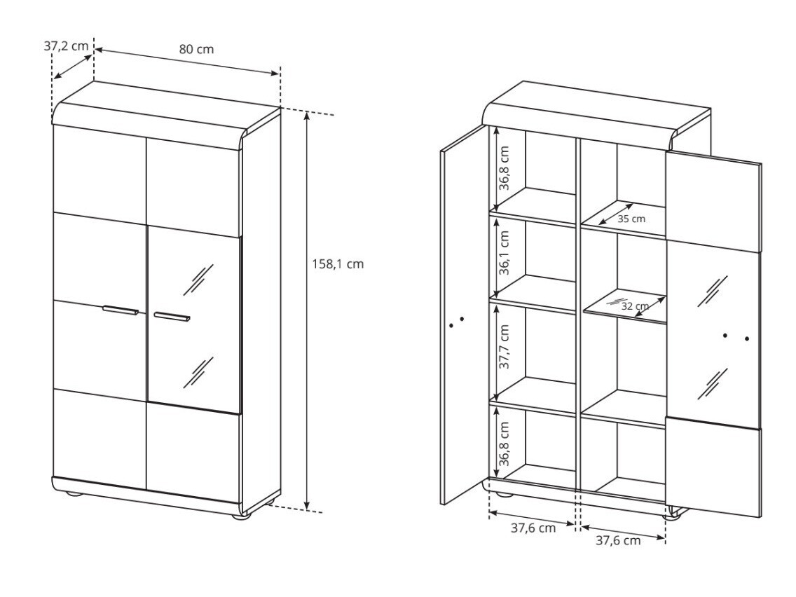 Boekenkast Evarleve 104
