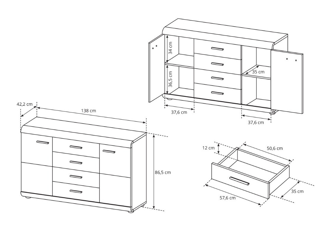 Ladekast Evarleve 110