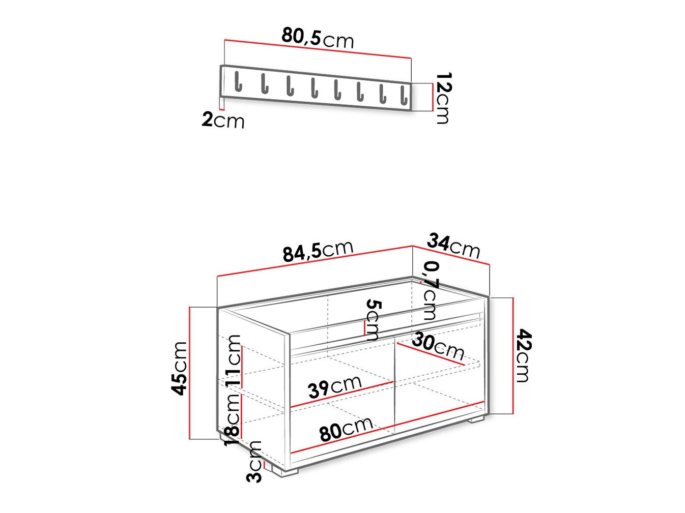Gangmeubelset Comfivo Pinus IV (Wit + Manila 04)