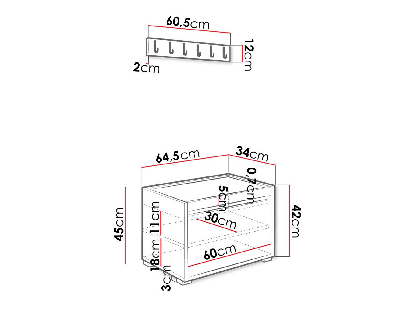 Gangmeubelset Comfivo Pinus VI (Wit + Manila 04)