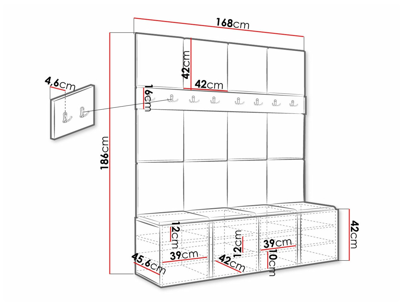 Gangmeubelset Hartford 268 (Artisan eiken)