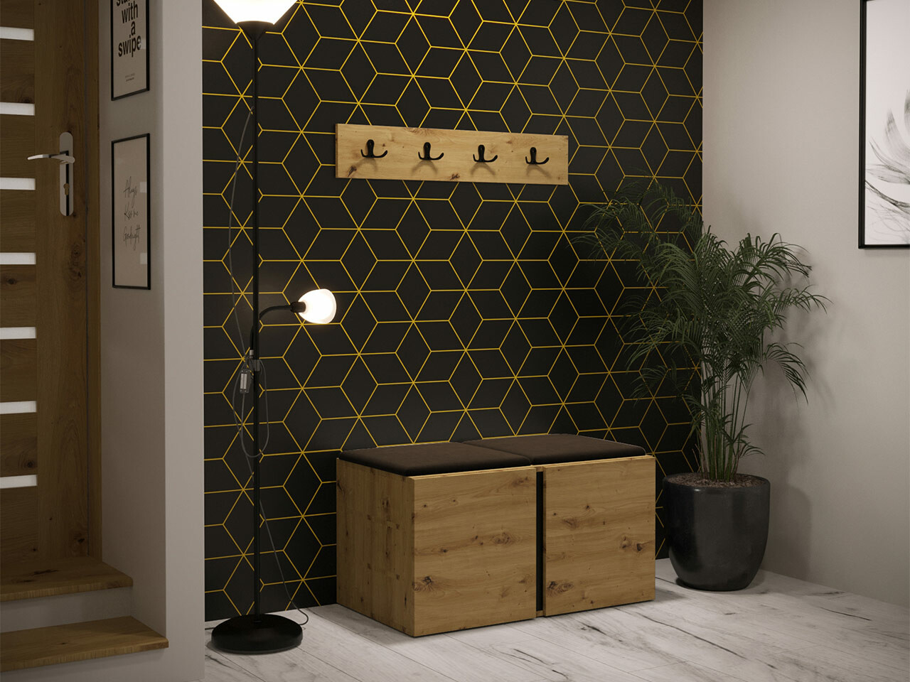 Gangmeubelset Hartford 275 (Artisan eiken)