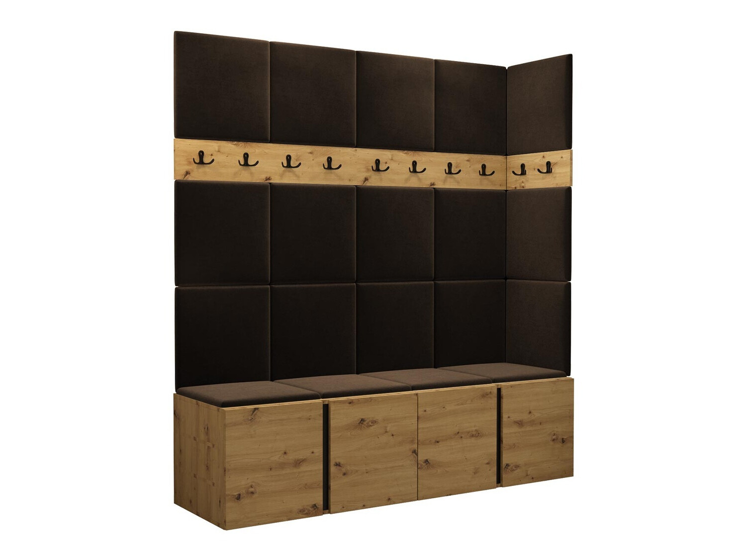 Gangmeubelset Pinis II (Artisan eiken)