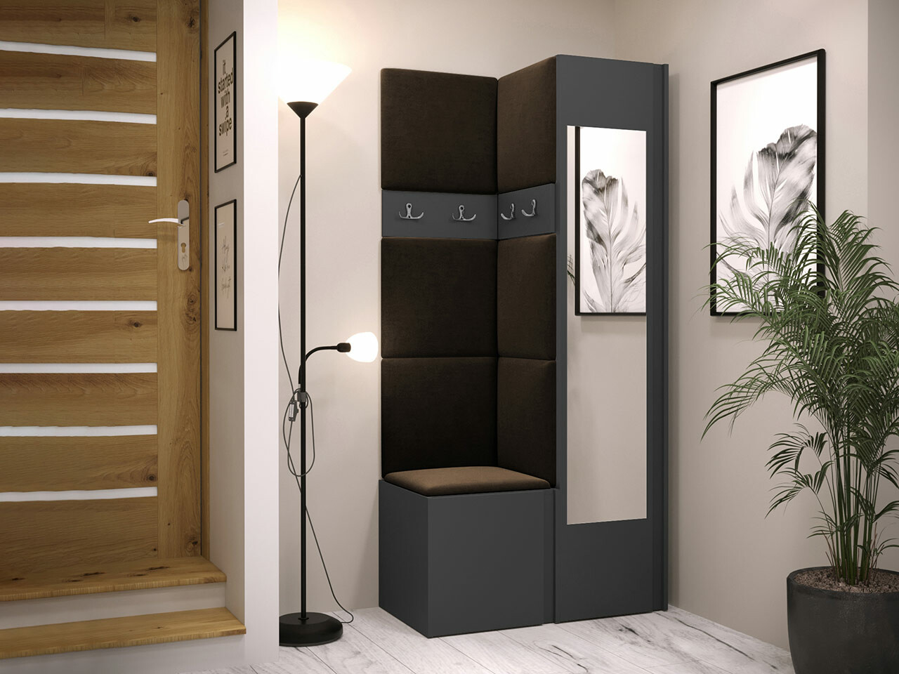 Gangmeubelset Hartford 354 (Grafiet)