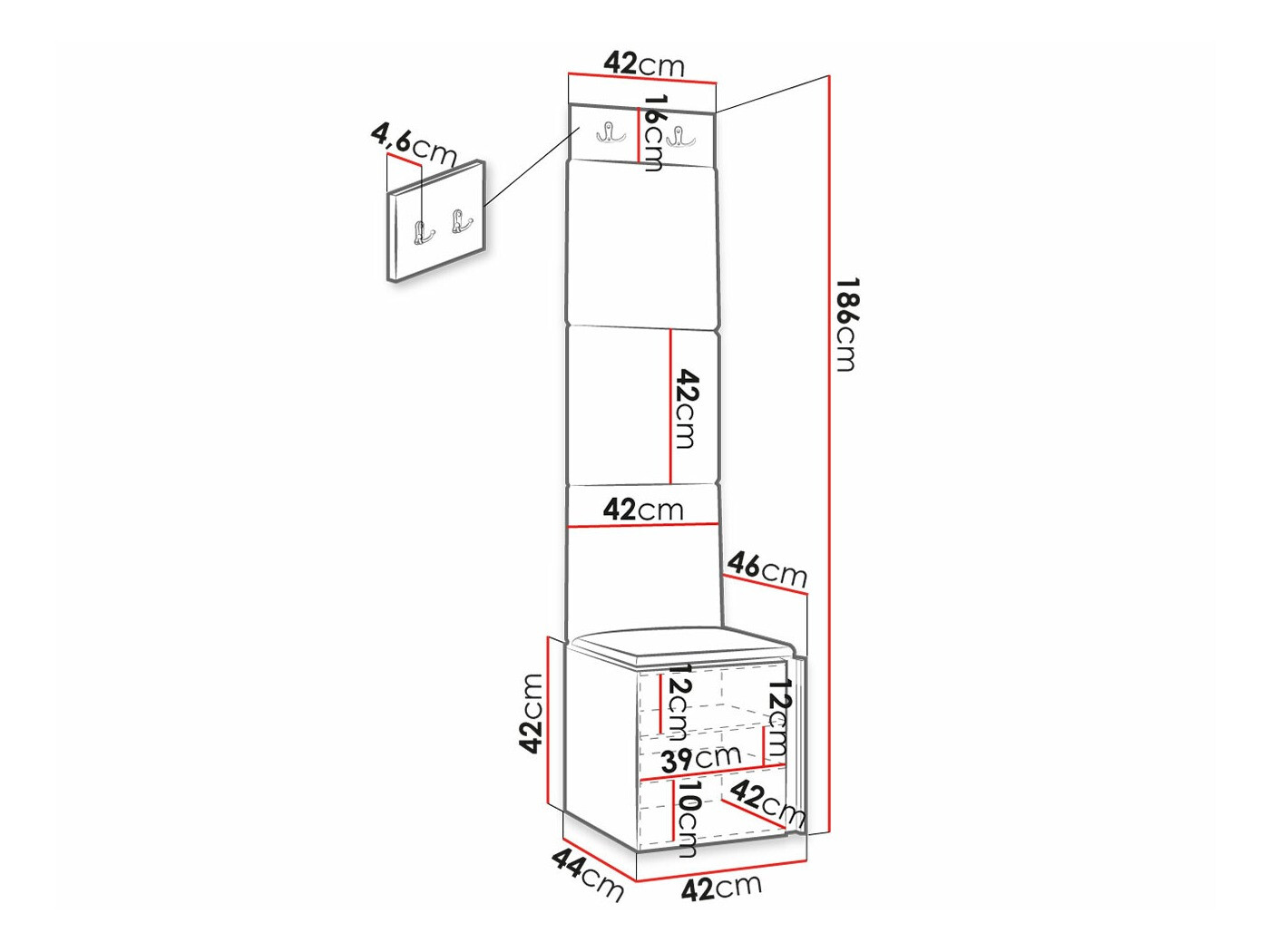 Gangmeubelset Hartford 378 (Wit)
