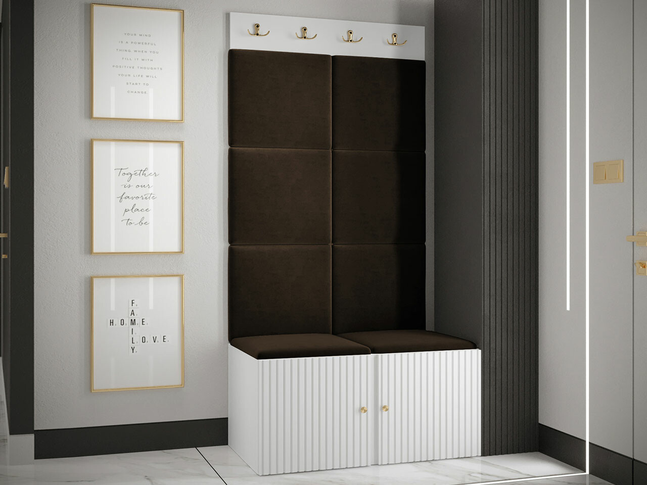 Gangmeubelset Hartford 383 (Wit)