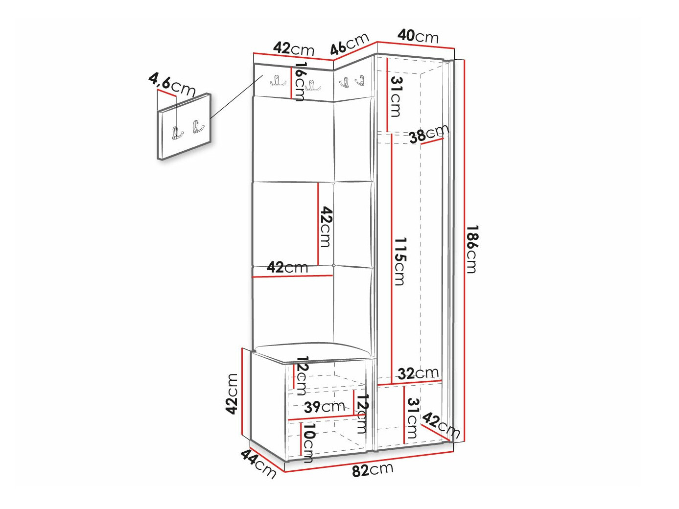 Gangmeubelset Hartford 390 (Manila 04)