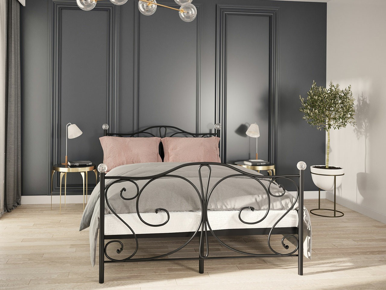 Bed Elmira 101 (Zwart)