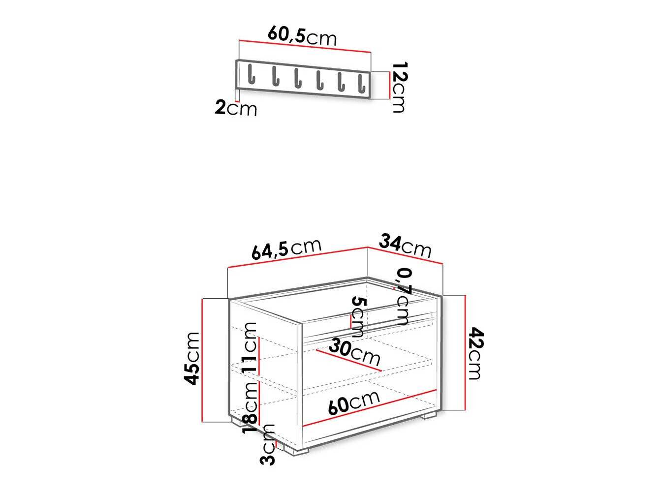 Gangmeubelset Comfivo Pinus VII (Wit + Manila 04)