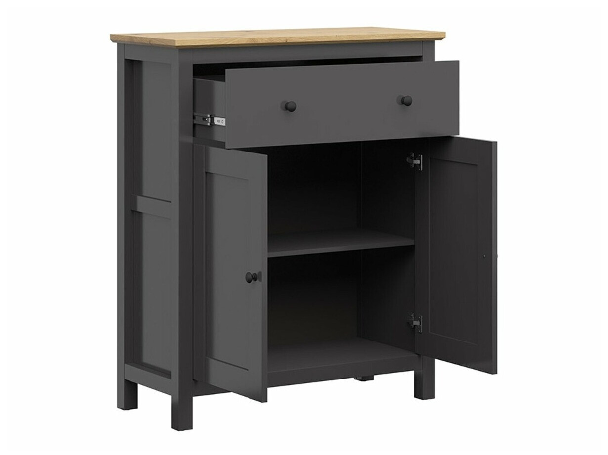 Ladekast Sordoro 126 (Grafiet + Artisan eiken)