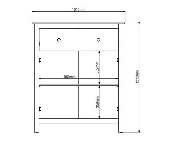 Ladekast Sordoro 126 (Sibu lariks + Larico den)