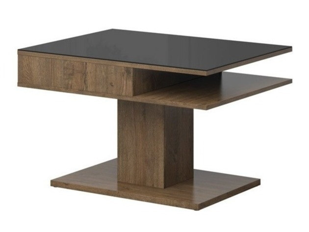 Salontafel Boston 208 (April eiken + Zwart)