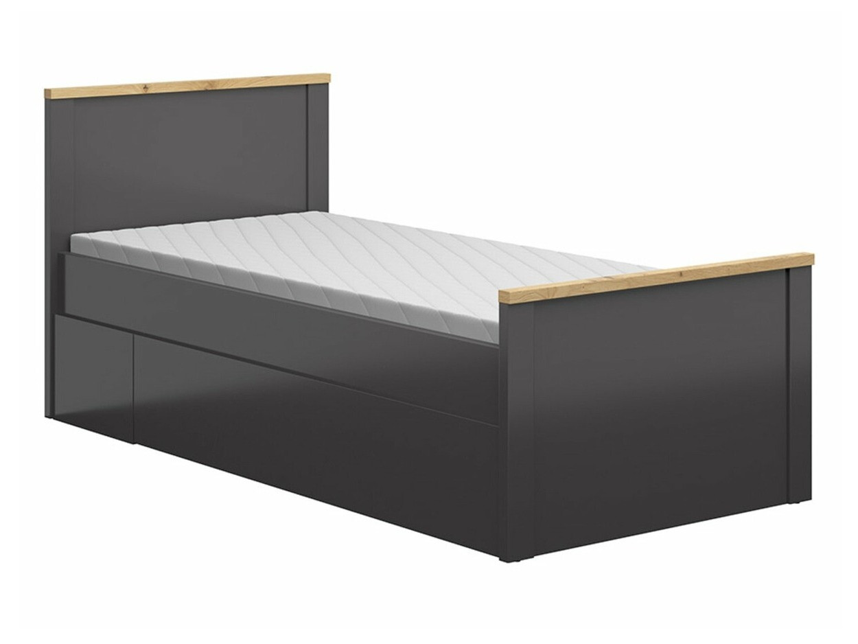 Bed Sordoro 132 (Grafiet + Artisan eiken)