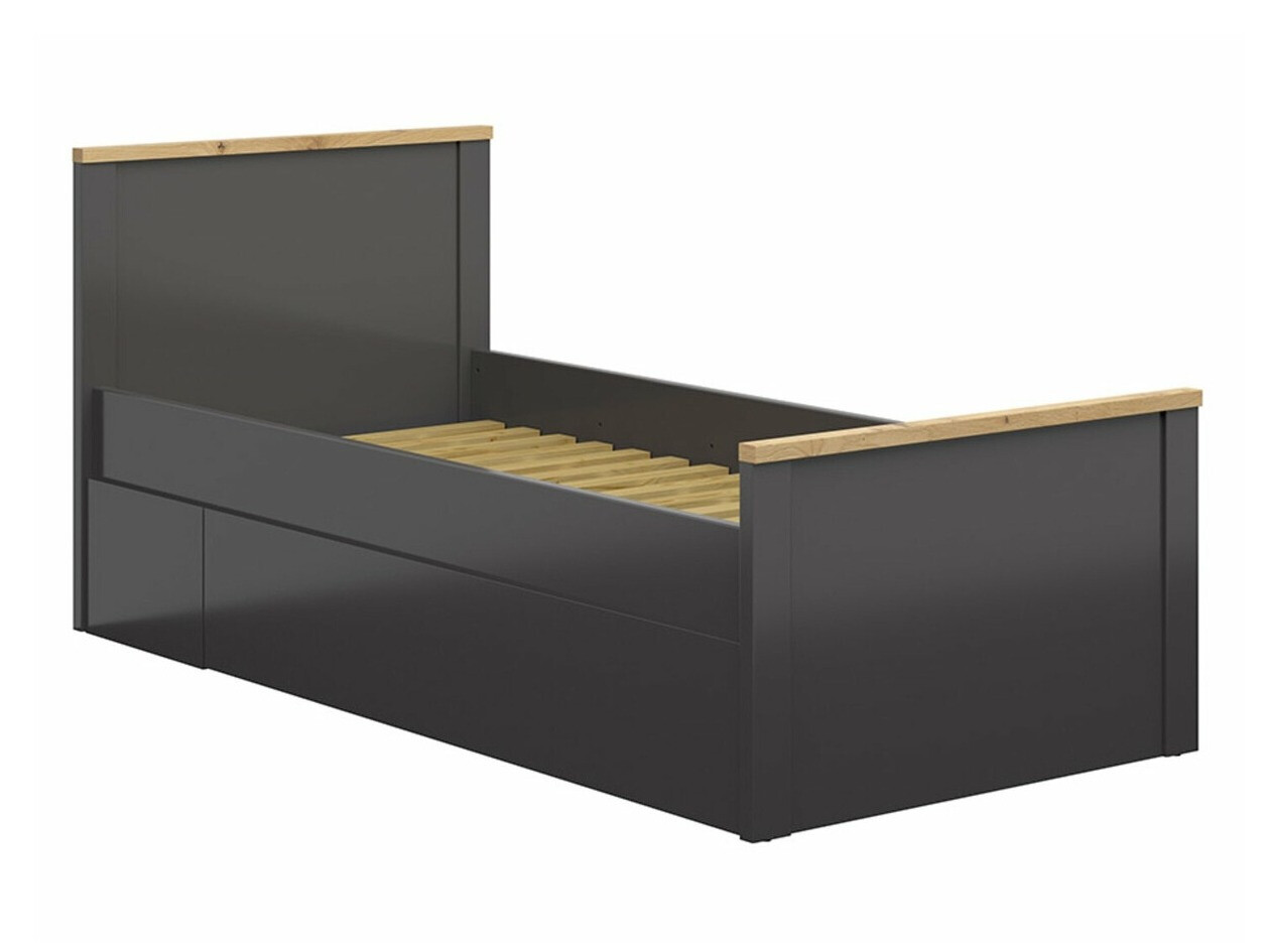 Bed Sordoro 132 (Grafiet + Artisan eiken)