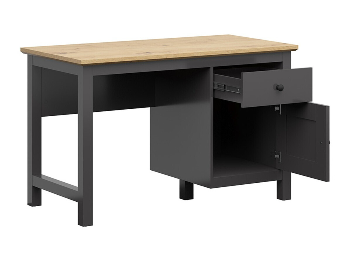 Bureau Sordoro 129 (Grafiet + Artisan eiken)