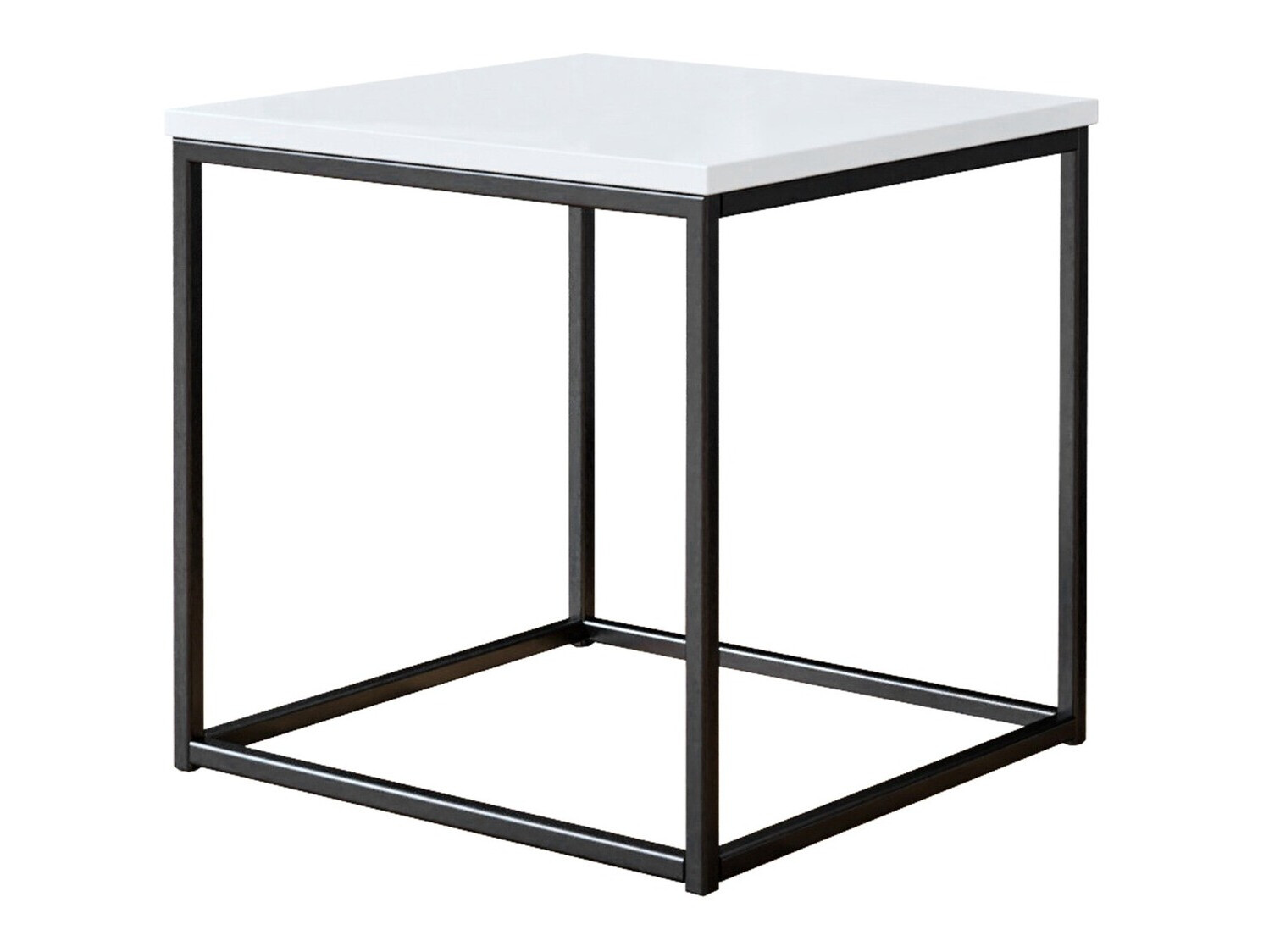 Salontafel Germantown 106 (Matzwart + Glanzend wit)