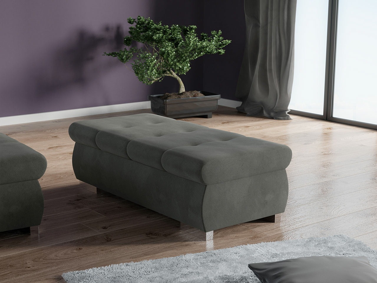 Gestoffeerde bank Comfivo 123 (Uttario Velvet 2971)