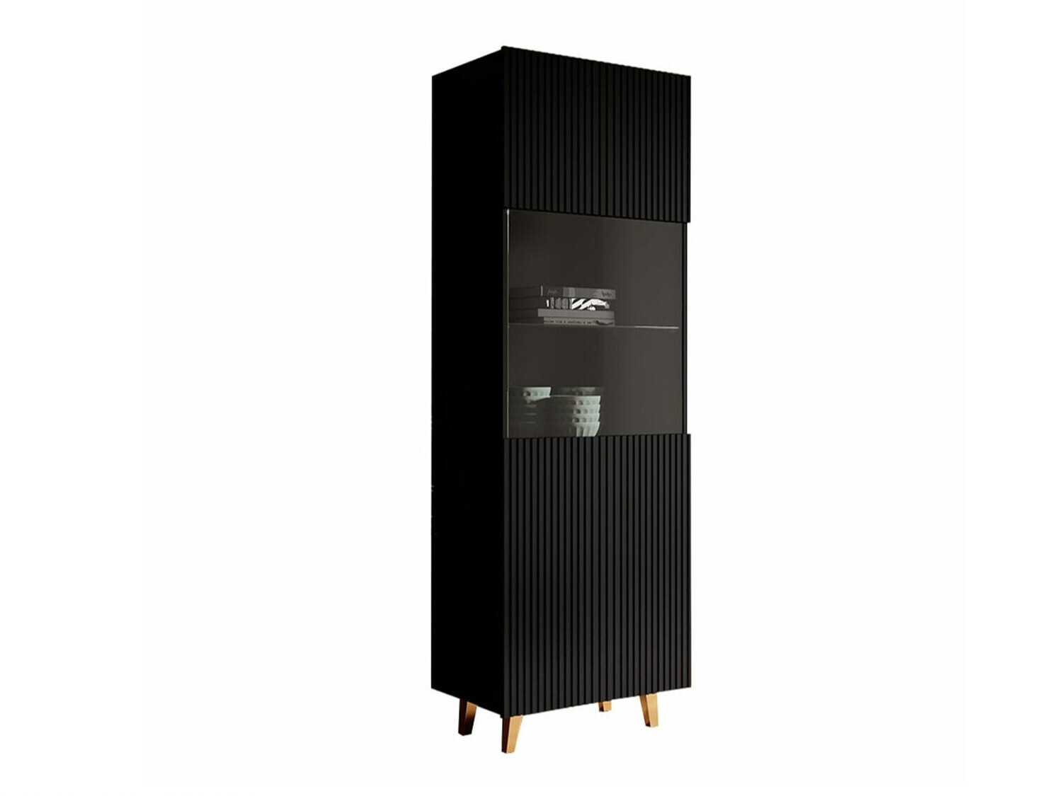 Boekenkast Dicto (Zwart + Gouden)