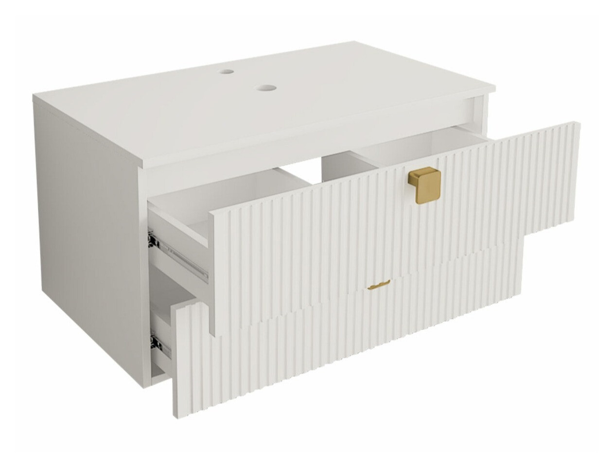 Hangend badkamermeubel voor wastafel Orlvera 102 (Wit)