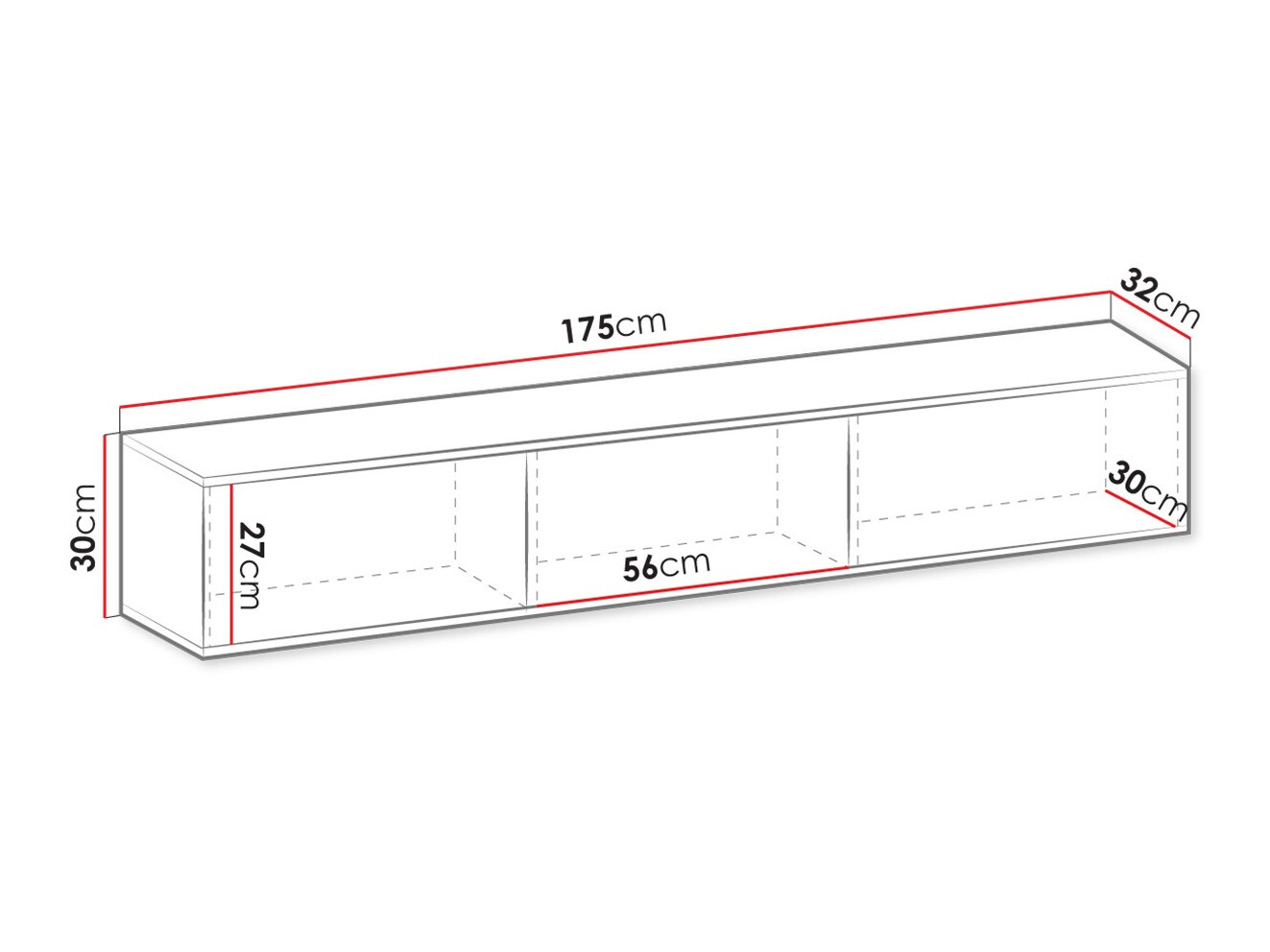 TV-meubel Felduno 100 (Crème + Gouden)