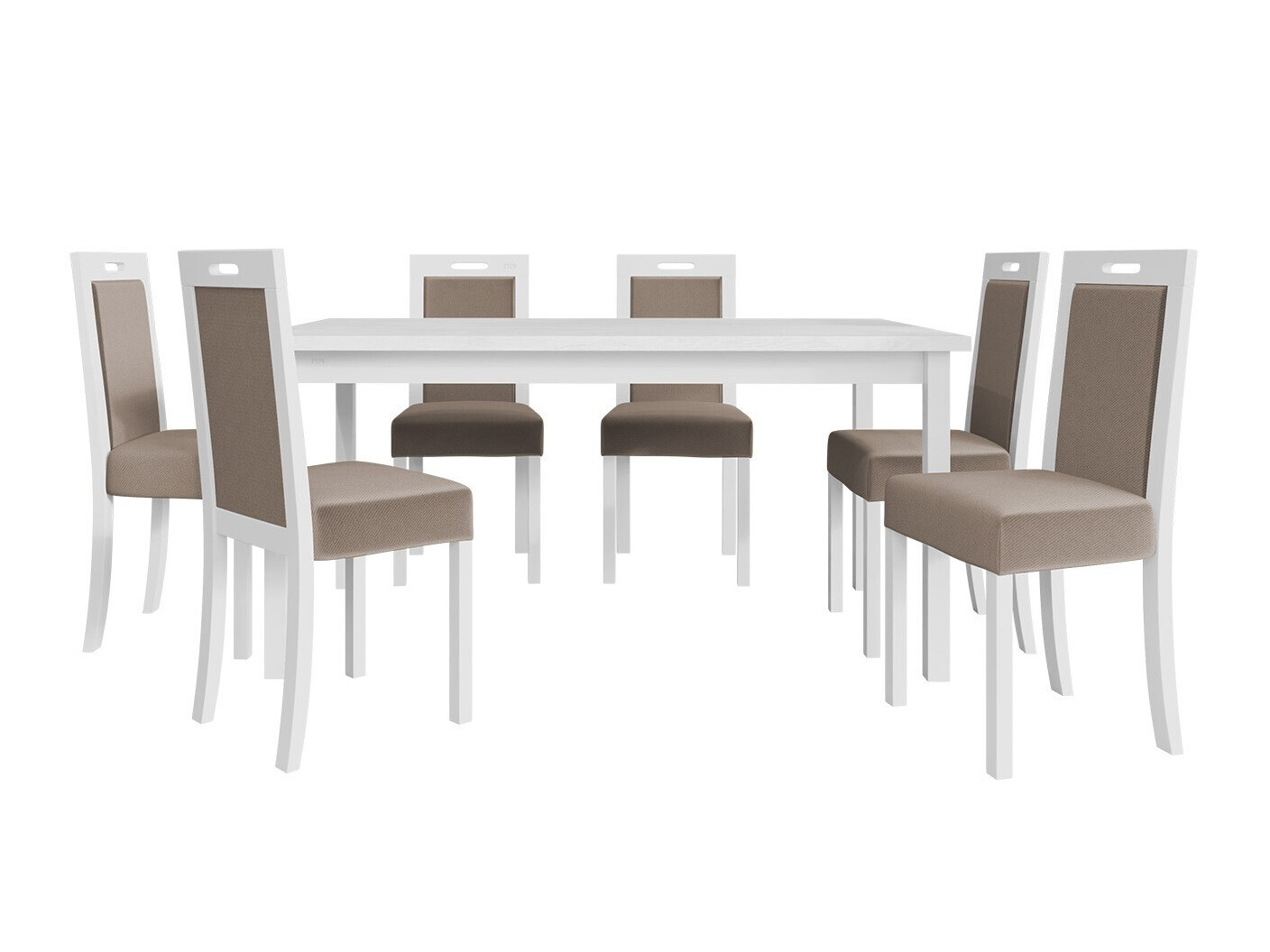 Eetkamerset Victorville 262 (Wit)