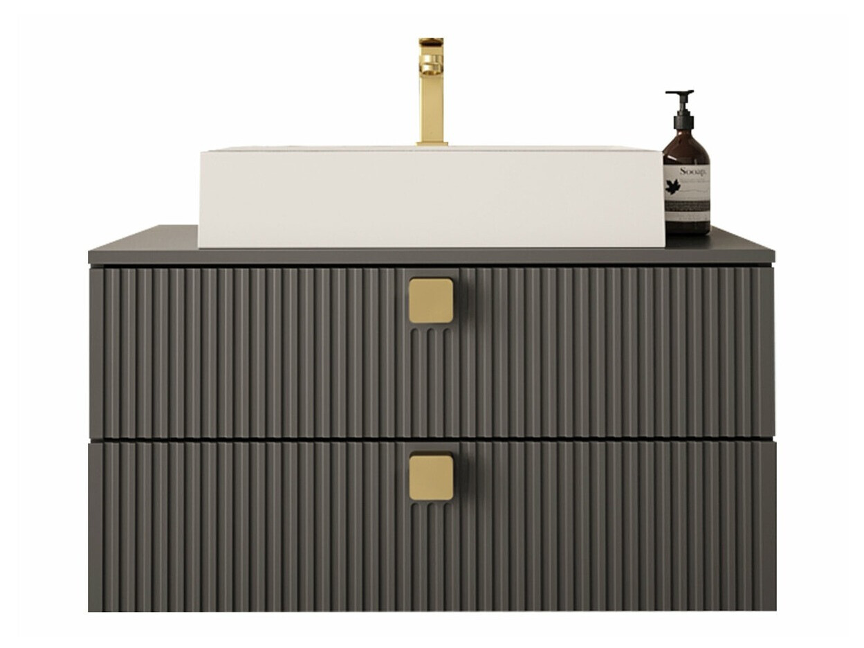 Hangend badkamermeubel voor wastafel Orlvera 102 (Grijs)