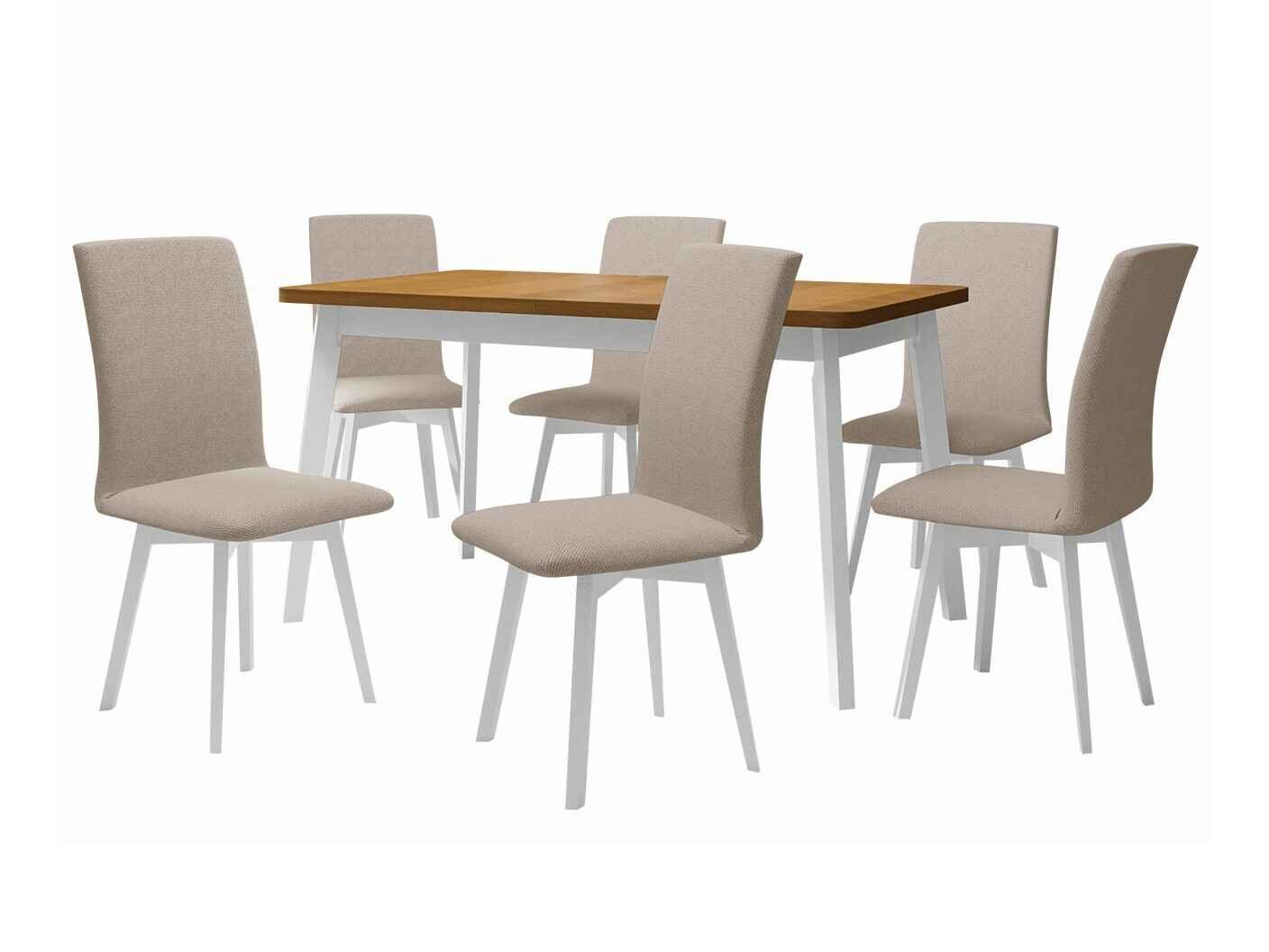 Eetkamerset Victorville 291 (Kleinzoon eik + Wit)