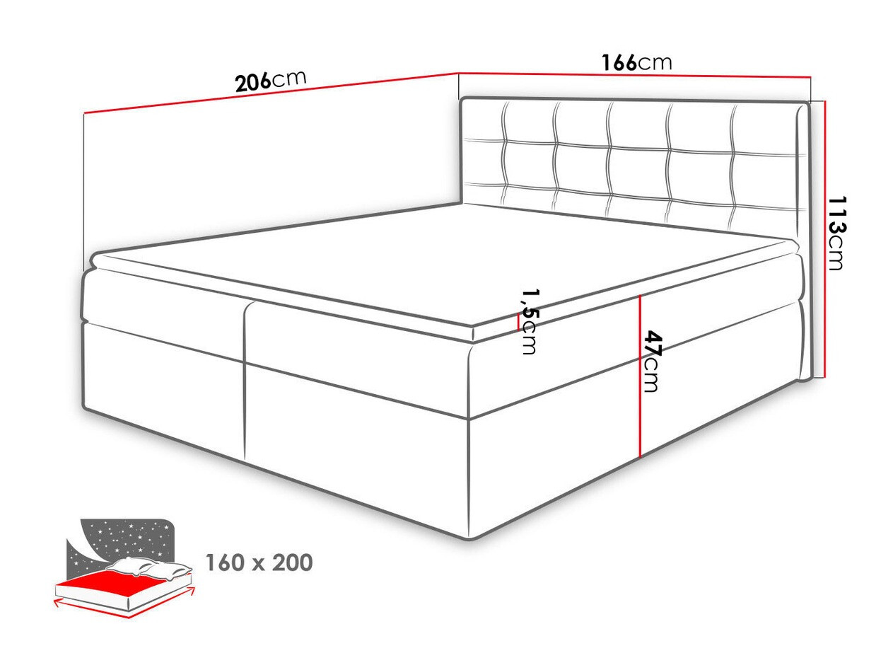Boxspring Comfivo Gaudens (Kronos 29)