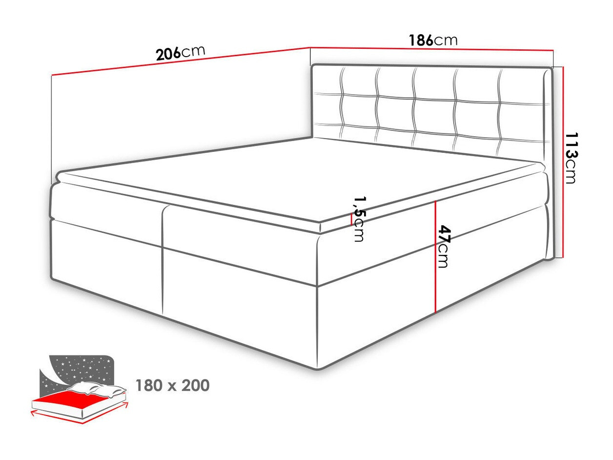 Boxspring Comfivo Gaudens (Kronos 29)