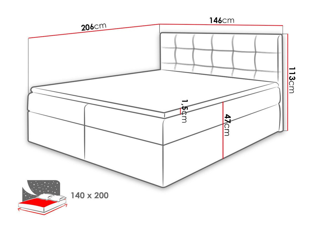 Boxspring Comfivo Gaudens (Soft 011)