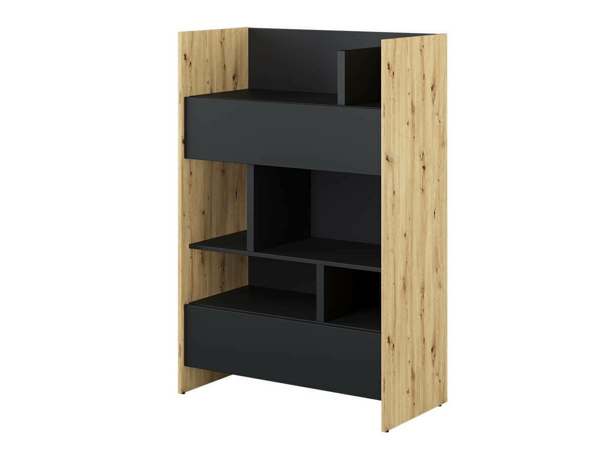 Boekenkast Concept Pro Lenart IX (Artisan eiken + Zwart)