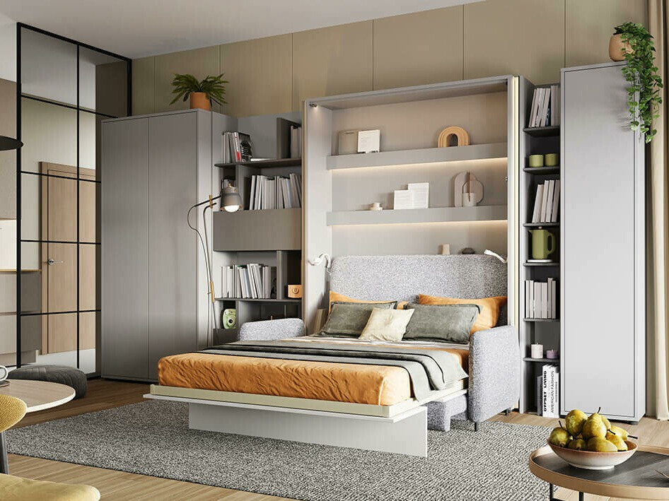 Boekenkast Concept Pro Lenart Levfere 145 (Grijs)