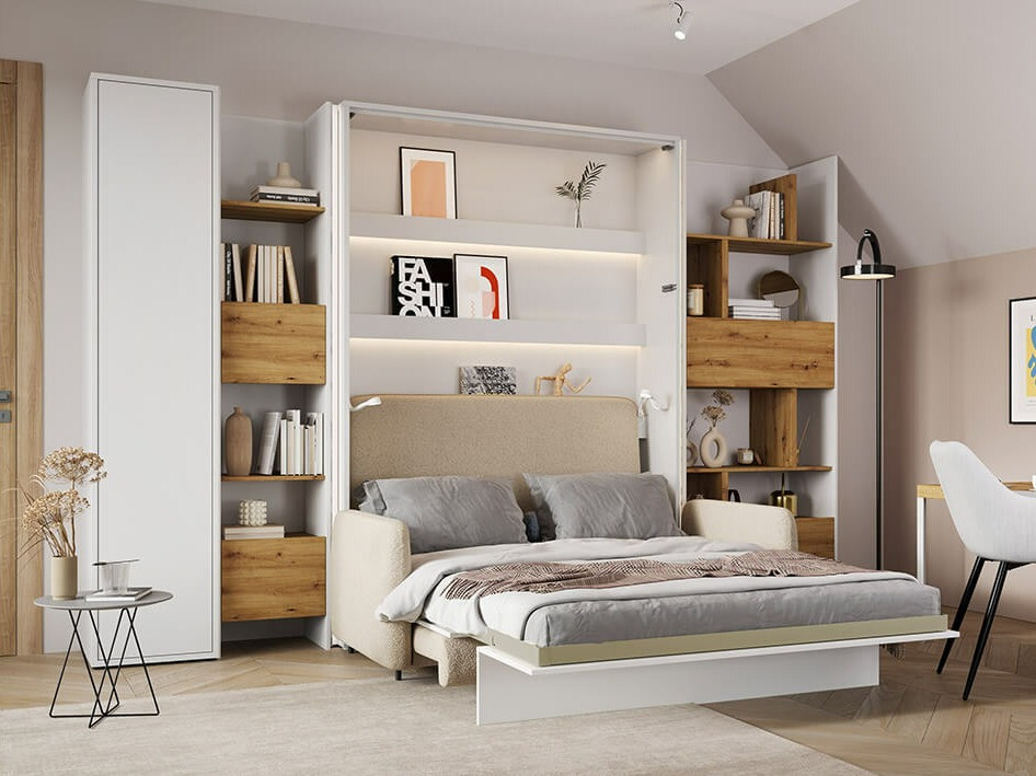 Boekenkast Concept Pro Lenart Levfere 145 (Wit)