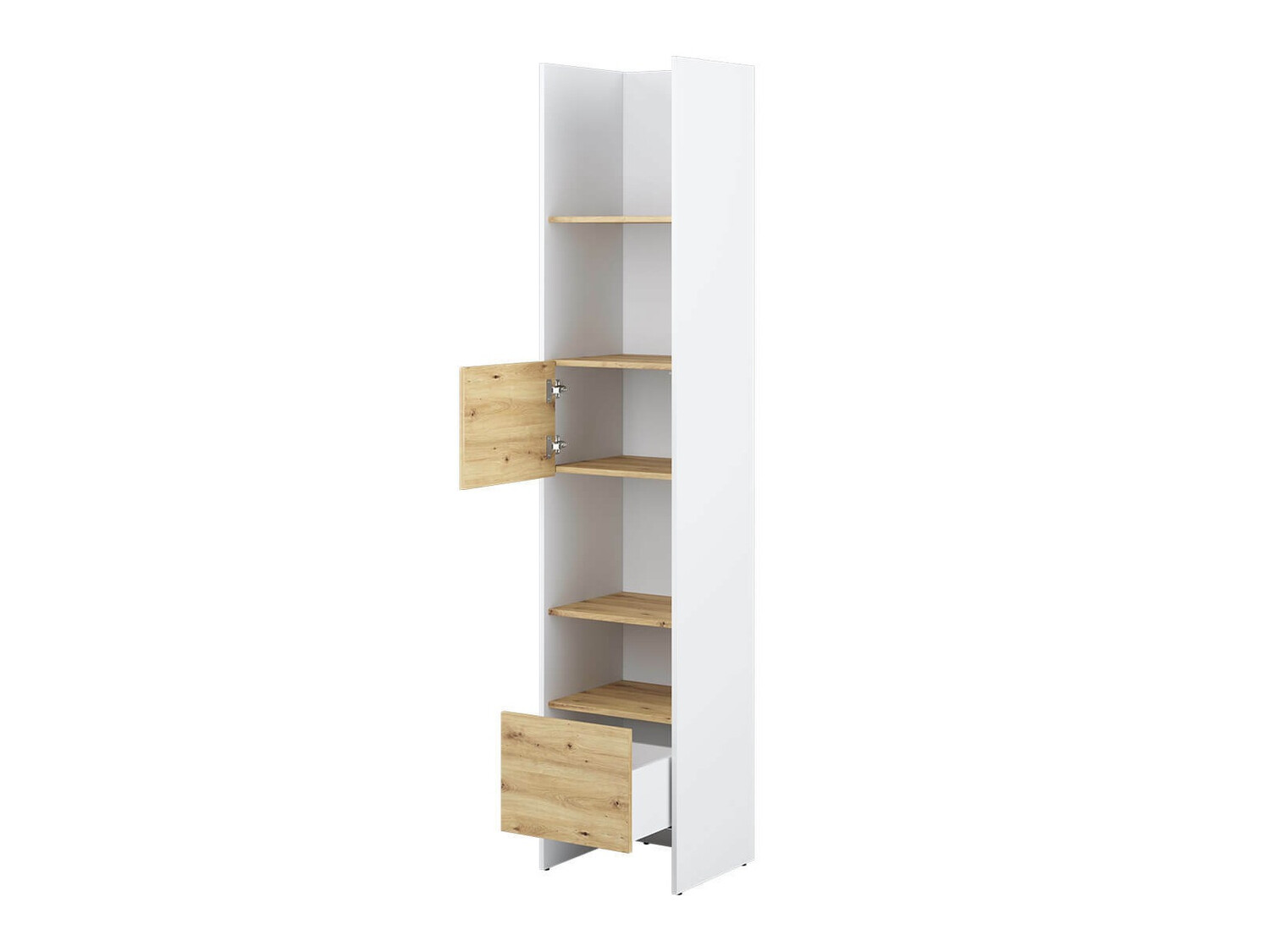 Boekenkast Concept Pro Lenart VI (Wit + Artisan eiken)
