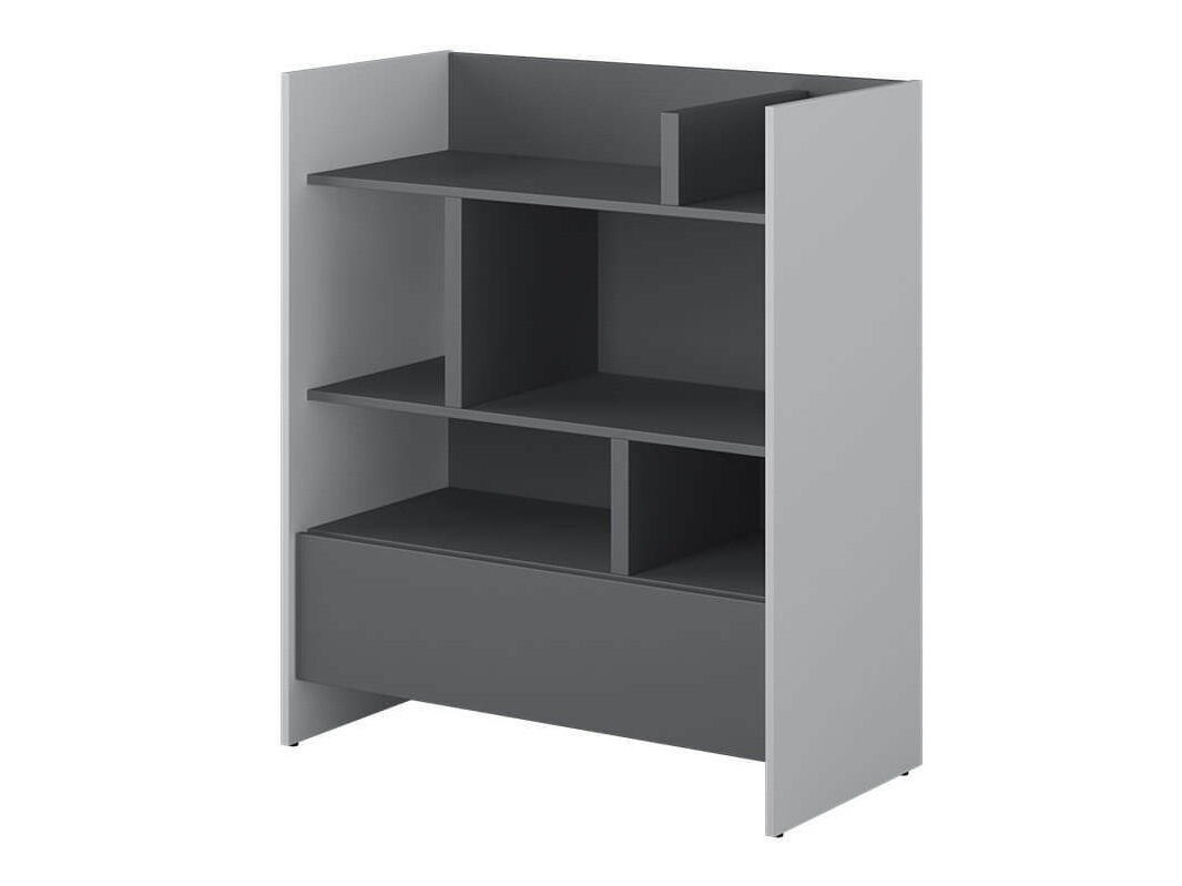Boekenkast Concept Pro Lenart VIII (Grijs + Grafiet)