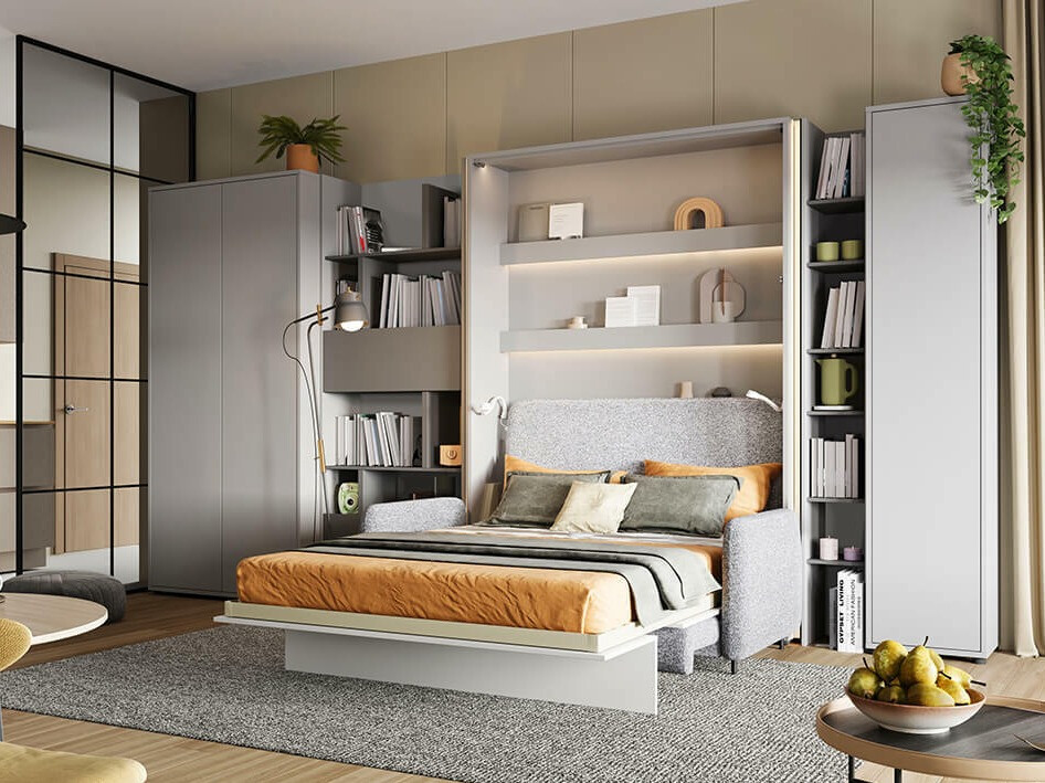 Kledingkast Concept Pro Lenart Levfere 155 (Wit)