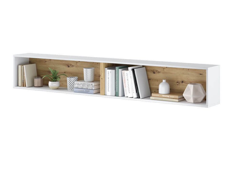 Wandplank Concept Pro Lenart III (Wit + Artisan eiken)
