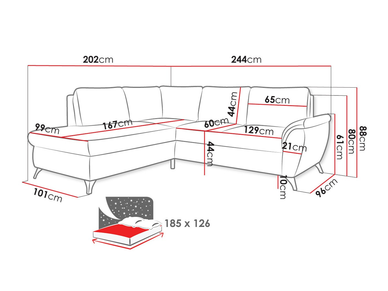 Hoekbank Lincoln 174 (Barrel 19)