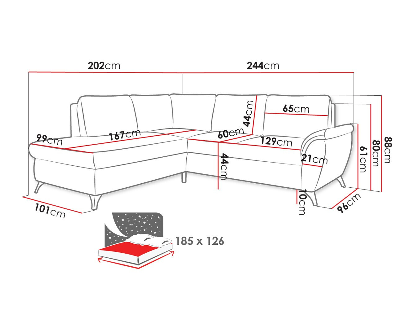 Hoekbank Lincoln 174 (Barrel 48)