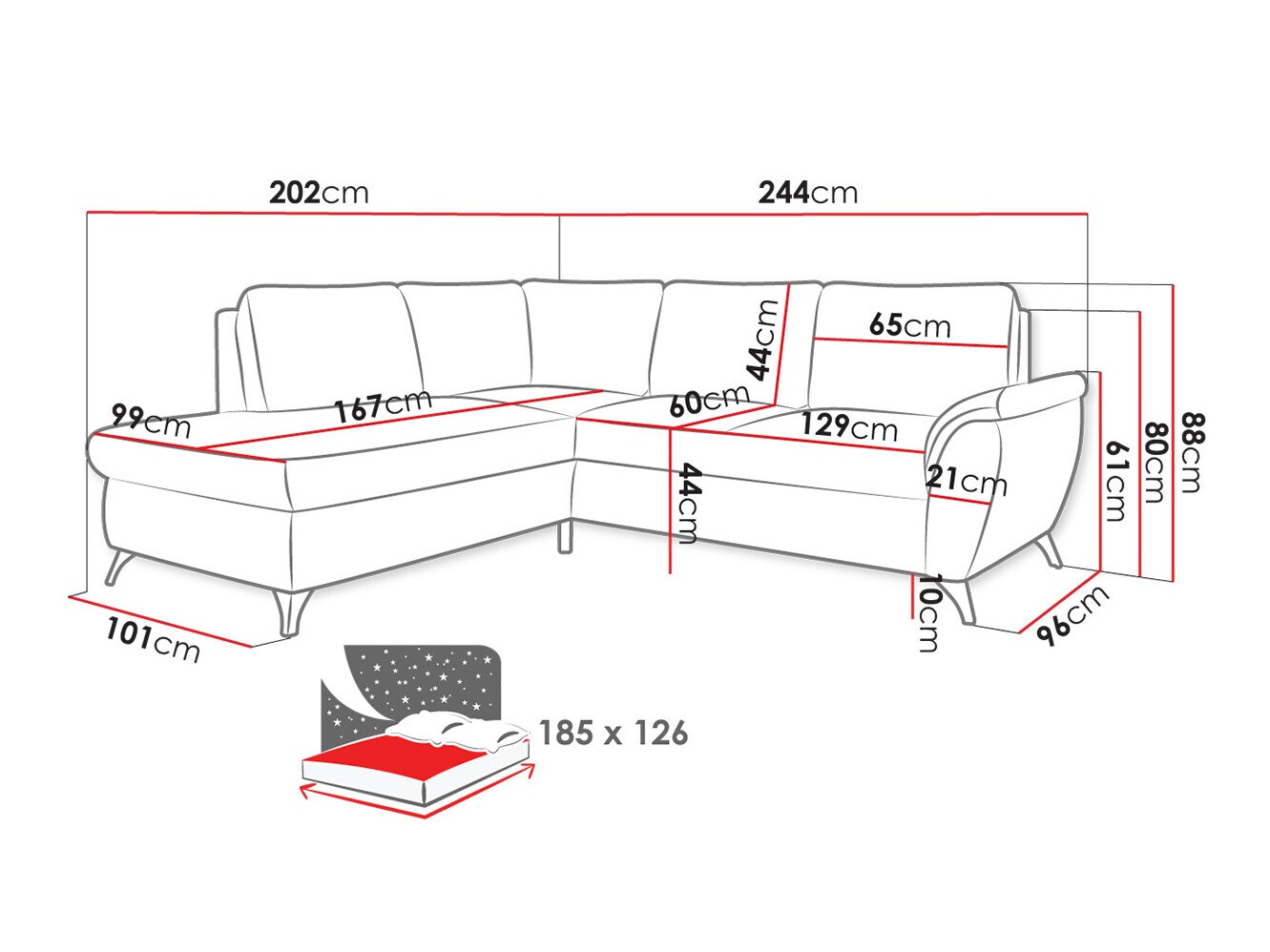Hoekbank Lincoln 174 (Barrel 83)