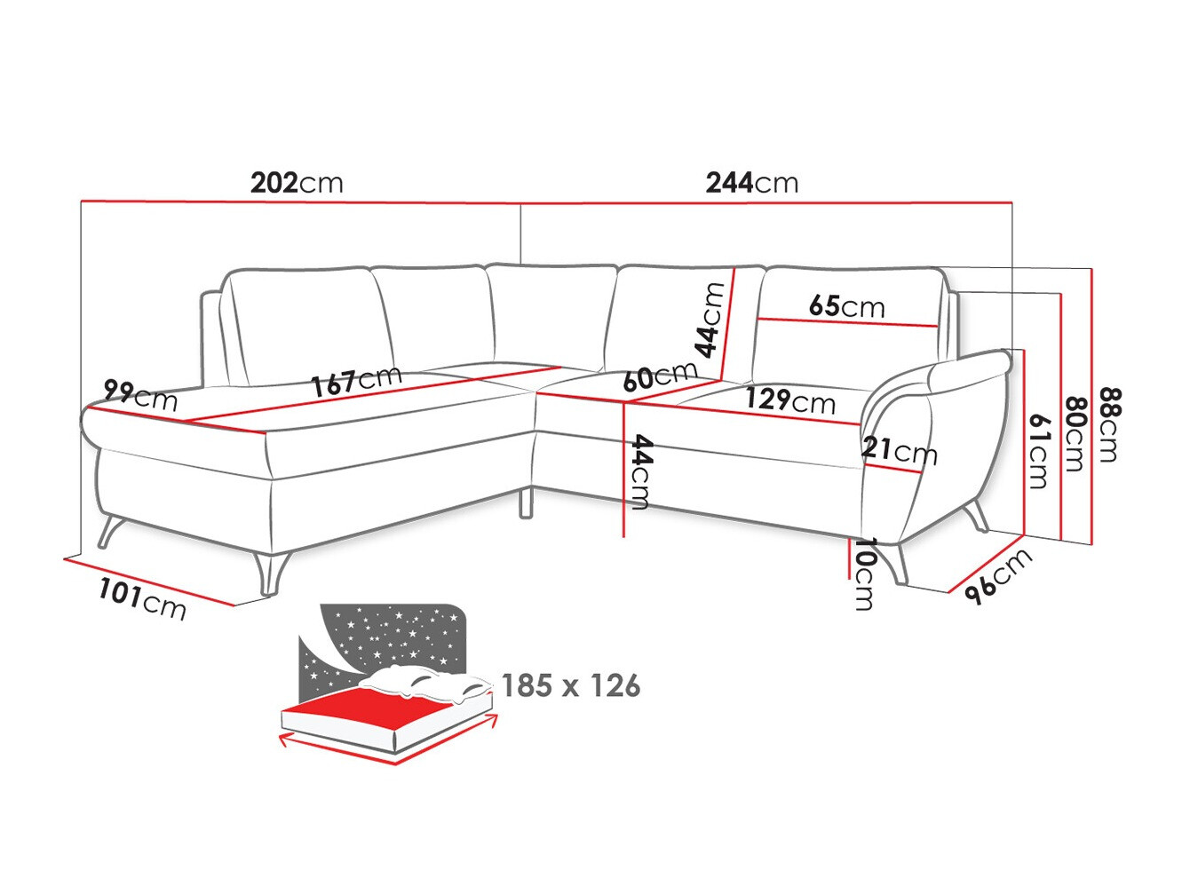 Hoekbank Lincoln 174 (Barrel 97)