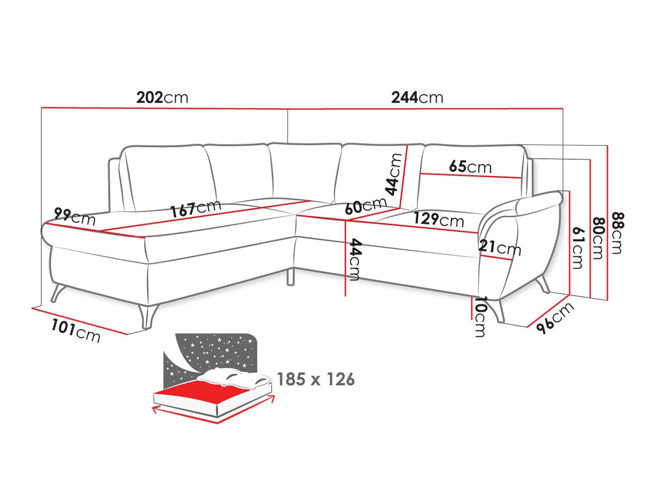 Hoekbank Lincoln 174 (Barrel 97)