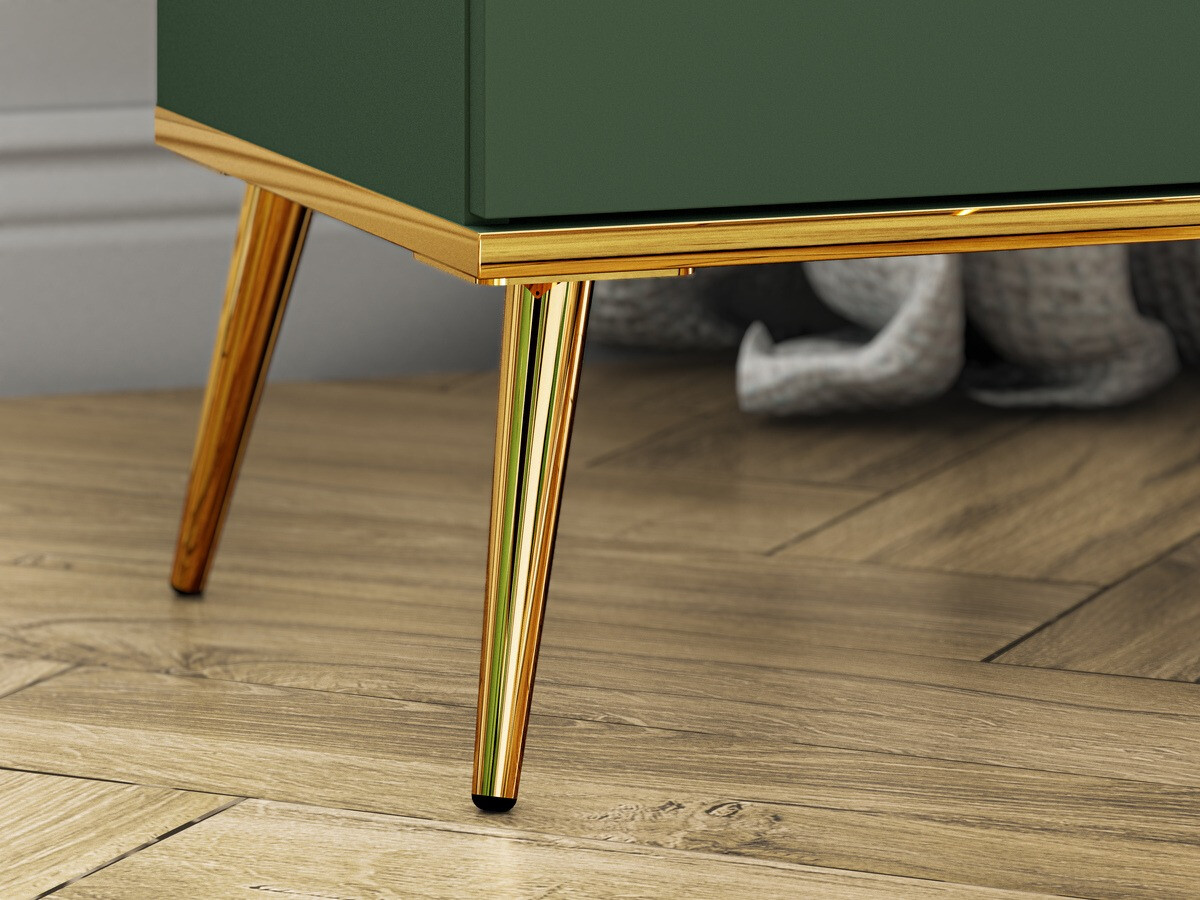 Ladekast Flonovu 102 (Donkergroen + Gouden)