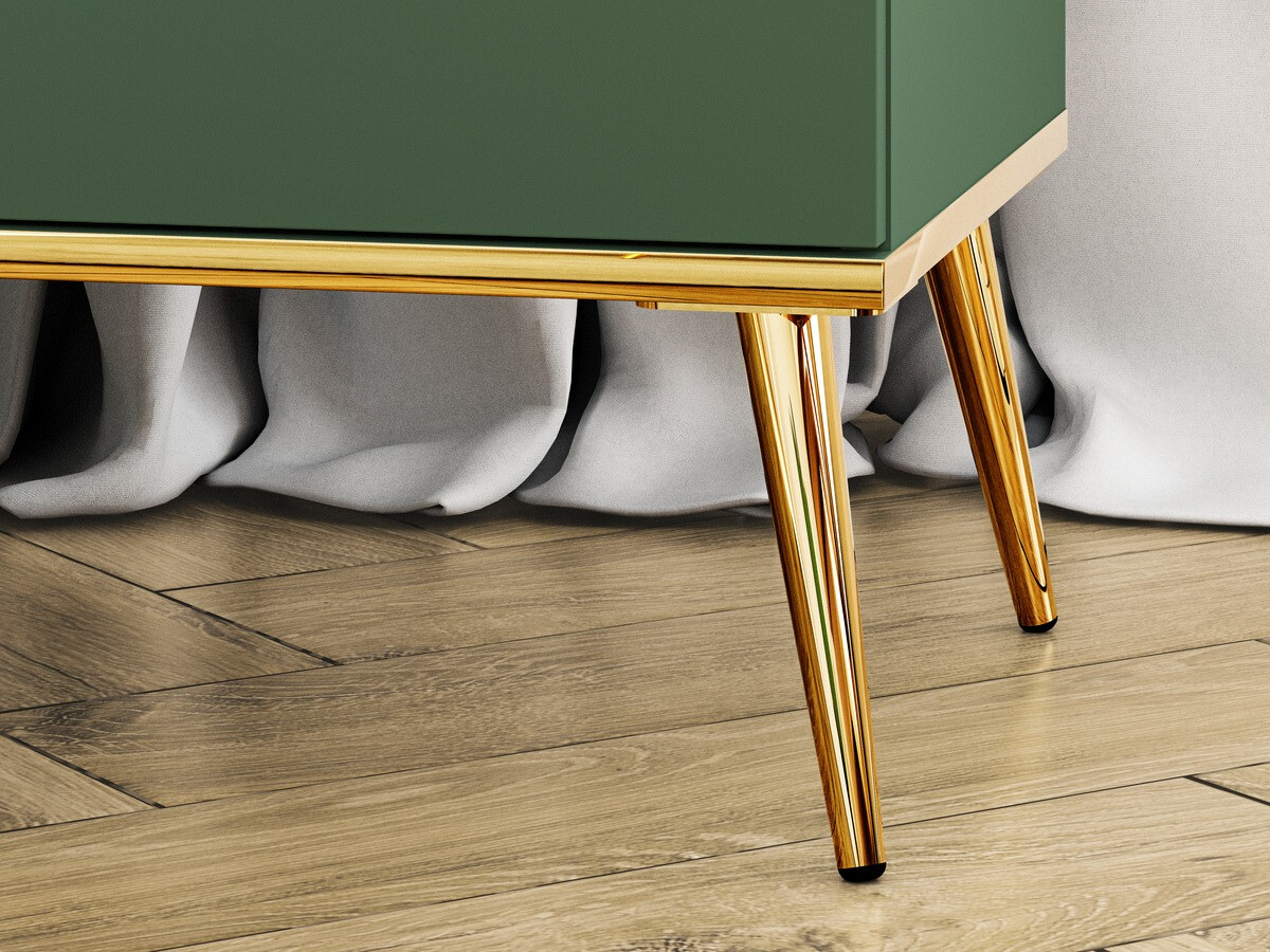 Ladekast Flonovu 103 (Donkergroen + Gouden)