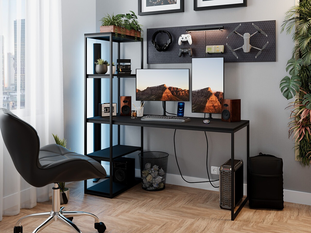 Bureau Oswego 107 (Zwart)