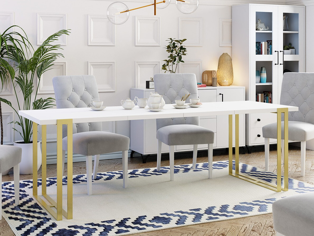Tafel Comfivo Sors (Wit + Gouden)